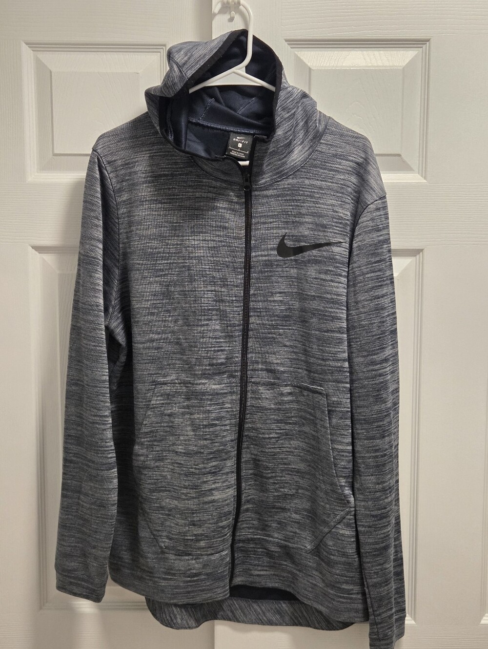 (5/$25) Nike Men's Full-Zip Hoodie Jacket - Heather Blueish Gray Size Large
